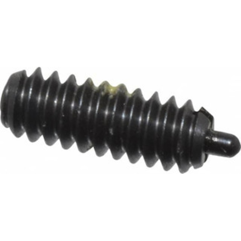 Vlier 6-32, 3/8 Thread Length, 1/16 Plunger Projection, Steel Threaded Spring Plunger 0.044 – 0.045 Max Plunger Diam, 3/8 Plunger Length, 1 Lb Init End Force, 1.6 Lb Final End Force S48AP – 62116652