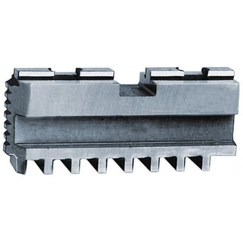 Bison 10 Max Chuck Diam Tongue & Groove Hard Lathe Chuck Master Jaws Steel, 0.7496 Groove Width, 1.2598 OAW x 3.7008 OAL x 1.4961 OAH 7-890-310 – 08553737