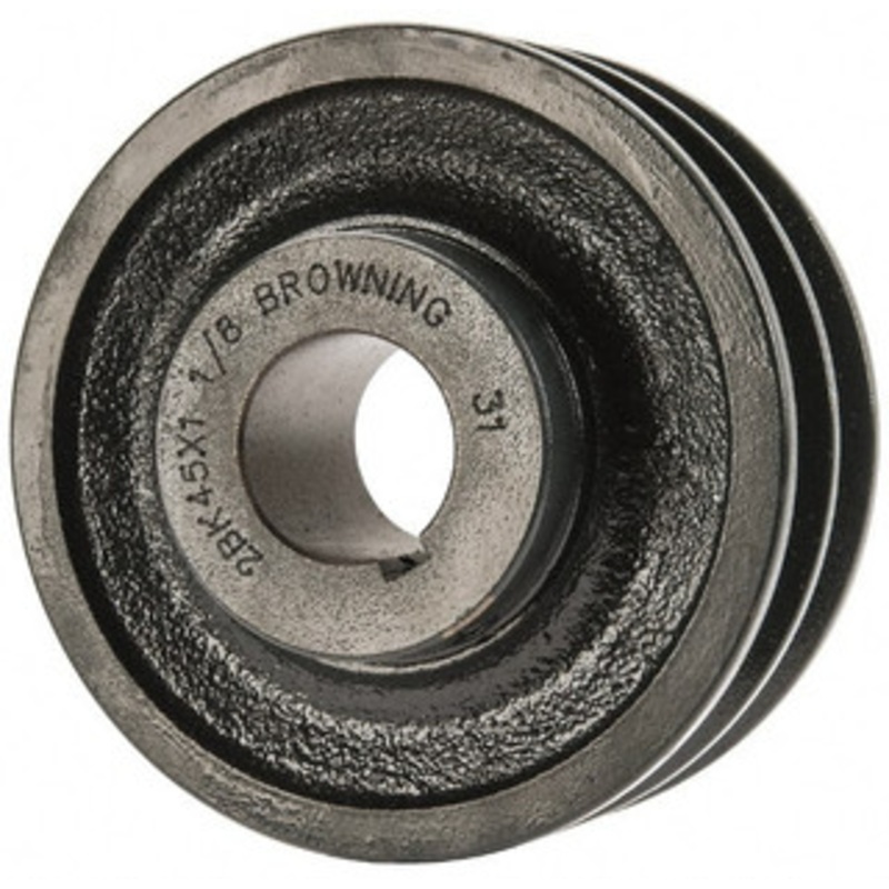 Browning 1-1/8 Bore Diam, 4-1/4 OD, Finished Bore Two Groove Sheave Cast Iron 2BK45X 1 1/8 – 84431360