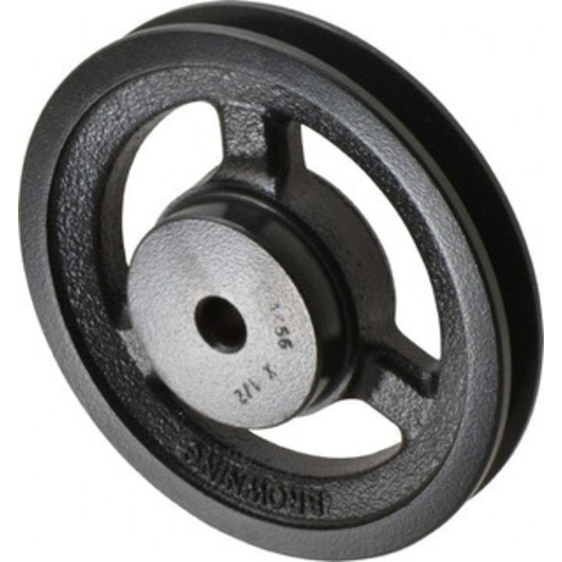 Browning 1/2 Bore Diam, 5.45 OD, Finished Bore Single Groove Sheave 3/4 Wide, Cast Iron AK56X1/2 – 00755231