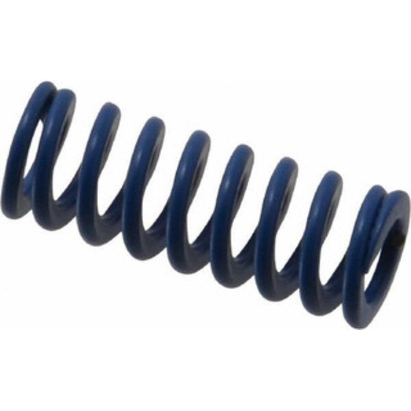 Associated Spring Raymond 12.5mm Hole Diam, 6.3mm Rod Diam, 1-1/4 Free Length, Blue Die Spring 302.6 N Max Deflection, 12.2mm Max Deflection, Medium Duty, Chromium Alloy Steel 204-205 – 67899450