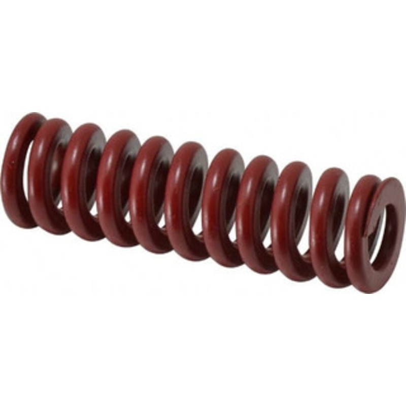Associated Spring Raymond 20mm Hole Diam, 10mm Rod Diam, 2-1/2 Free Length, Red Die Spring 1636.9 N Max Deflection, 19mm Max Deflection, Strong Duty, Chromium Alloy Steel 205-410 – 67900779