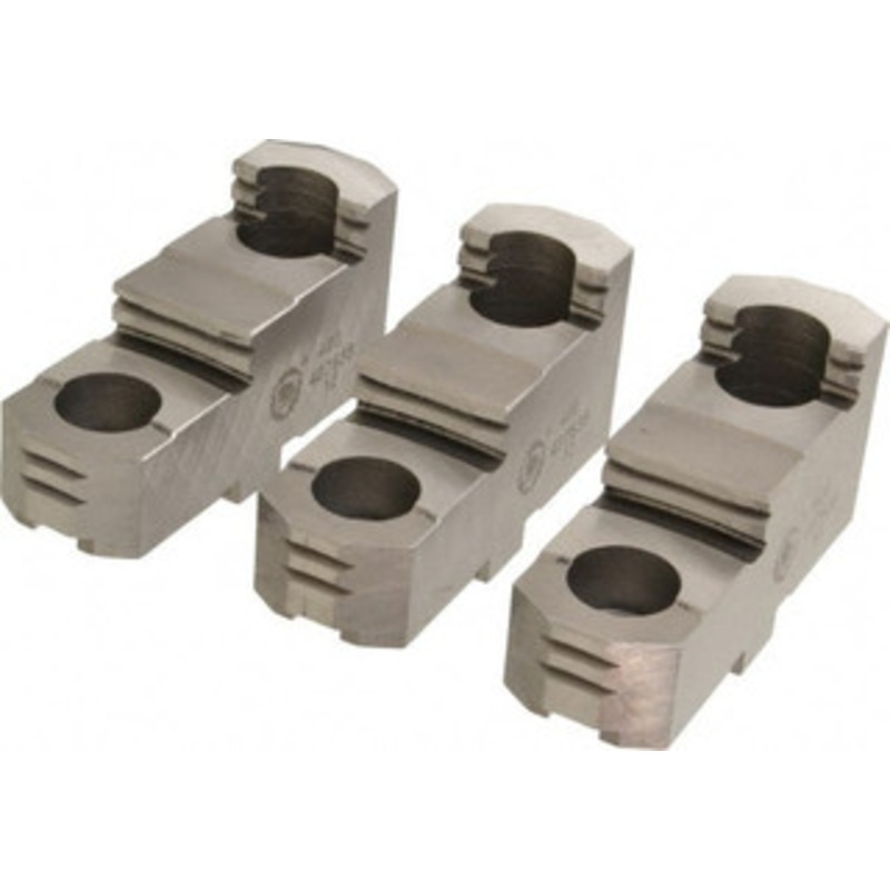 Bison 16 Max Chuck Diam Tongue & Groove Hard Lathe Chuck Top Jaws Steel, 1.654 OAW x 5 OAL x 2.539 OAH 7-883-316 – 08579658