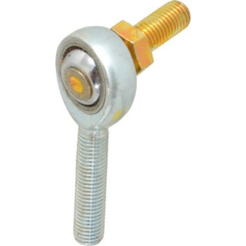 Made in USA 5/16 ID, 7/8 Max OD, 7,639 Lb Max Static Cap, Male Spherical Rod End with Stud 5/16-24 RH, Alloy Steel with Steel Raceway JMX5TY – 35398577
