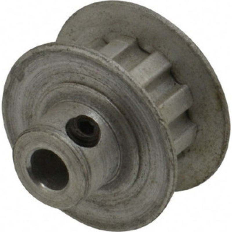 Value Collection 10 Tooth, 3/16 Inside x 0.617 Outside Diam, Hub & Flange Timing Belt Pulley 1/4 Belt Width, 0.637 Pitch Diam, 0.438 Face Width, Aluminum 10XL025-6FA-3/1 – 86234911