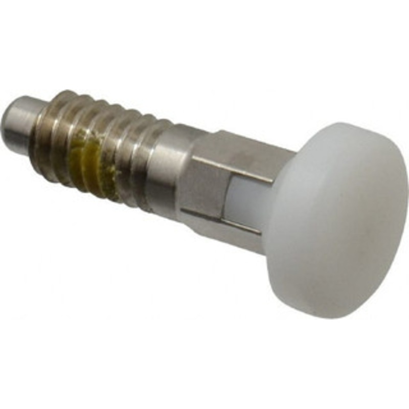 Vlier 1/4-20, 0.16 Max Plunger Diam, 0.12 Lb Init to 0.36 Lb Final End Force, Locking Knob Handle Plunger Delrin Knob, 0.63 Body Length, 1/2 Length Under Head/Shoulder, 0.13 Plunger Projection SPRTL250P – 62123773