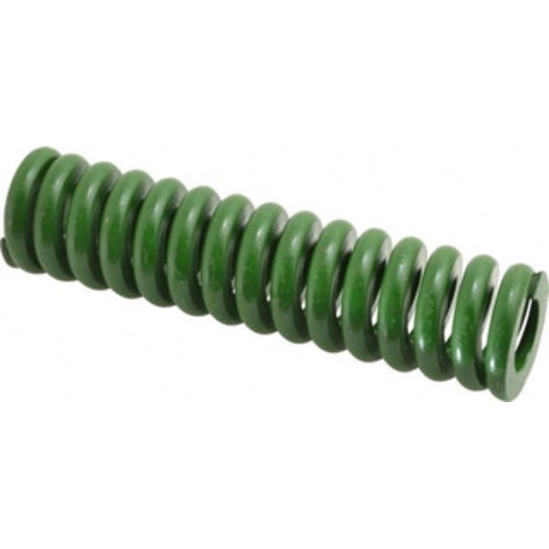 Associated Spring Raymond 1-1/4 Hole Diam, 5/8 Rod Diam, 5 Free Length, Green Die Spring 850 Lb Max Deflection, 1.25 Max Deflection, Extra Heavy Duty, Chromium Alloy Steel 106-620 – 07663818