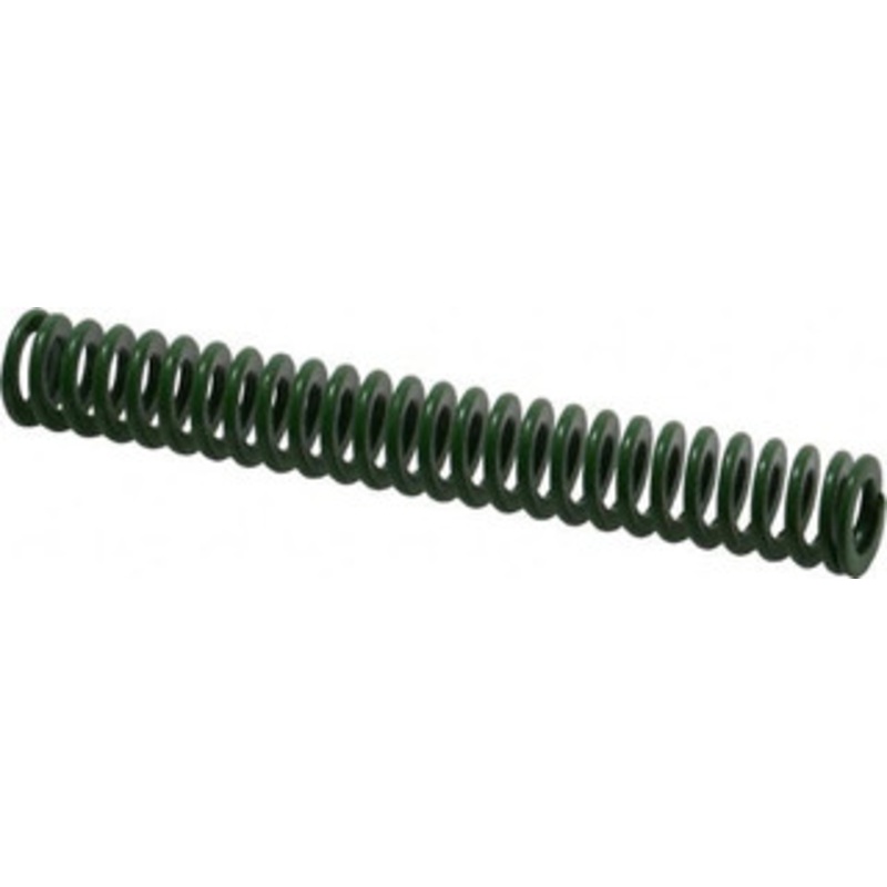 Associated Spring Raymond 12.5mm Hole Diam, 6.3mm Rod Diam, 3-1/2 Free Length, Green Die Spring 197.1 N Max Deflection, 36.5mm Max Deflection, Light Duty, Chromium Alloy Steel 203-214 – 67898445
