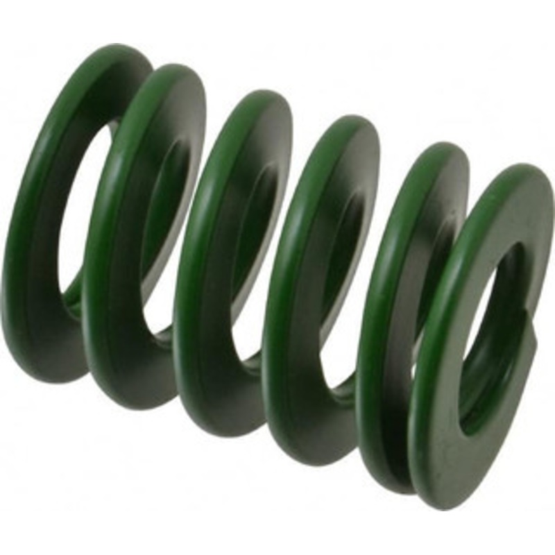 Associated Spring Raymond 40mm Hole Diam, 20mm Rod Diam, 2 Free Length, Green Die Spring 1840 N Max Deflection, 20mm Max Deflection, Light Duty, Chromium Alloy Steel 203-708 – 67899013