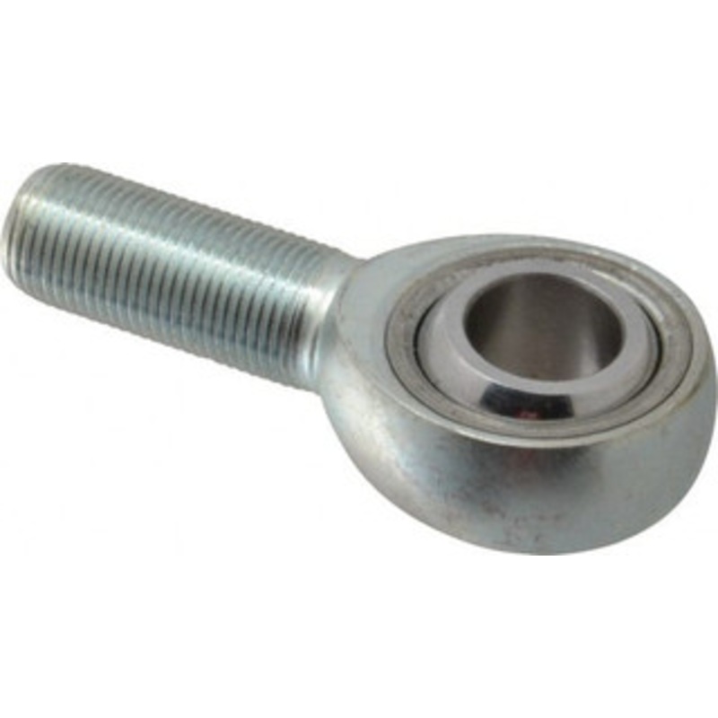Made in USA 3/4 ID, 1-3/4 Max OD, 28,090 Lb Max Static Cap, Plain Male Spherical Rod End 3/4-16 RH, Alloy Steel with Steel Raceway JMX12T – 35398528
