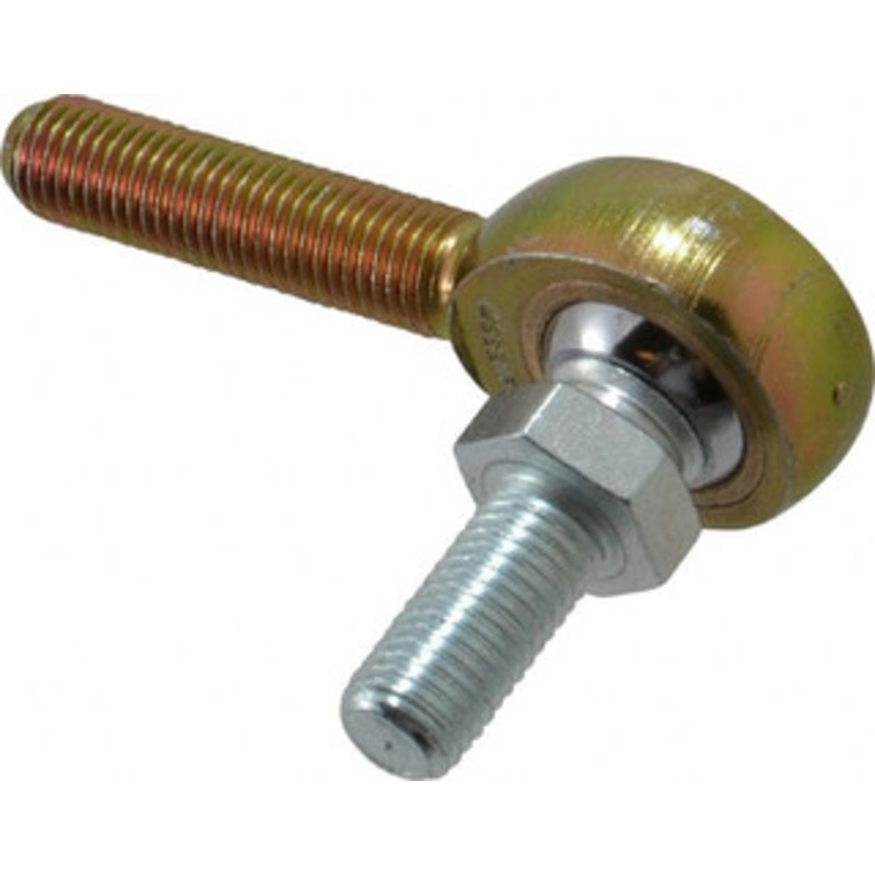 Made in USA 5/16 ID, 7/8 Max OD, 2,796 Lb Max Static Cap, Male Spherical Rod End with Stud 5/16-24 RH, Steel with Bronze Raceway M5SBY – 35398072