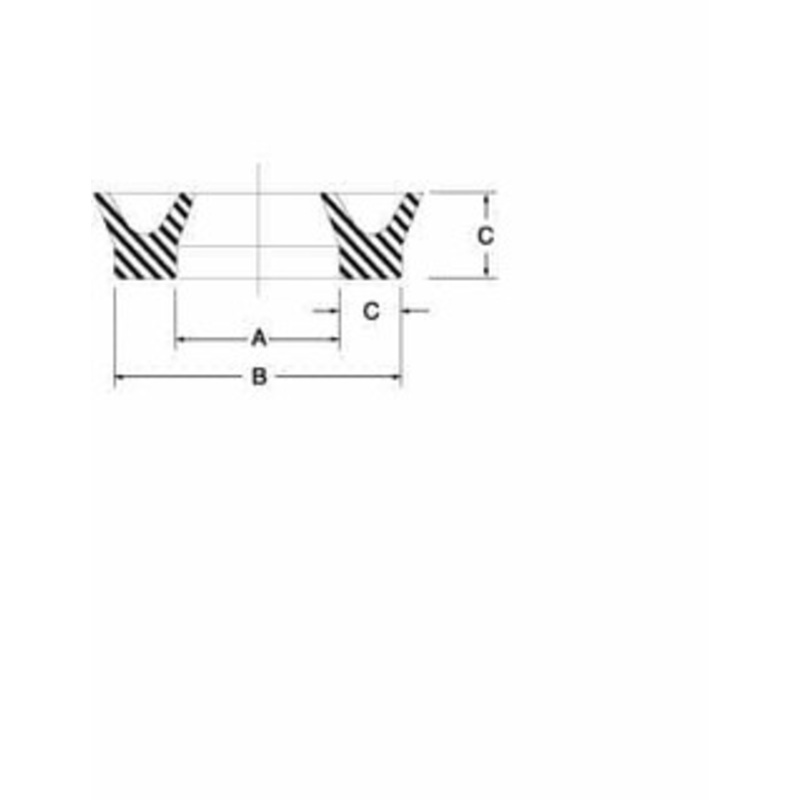 Value Collection 1-3/4 Inside Diam x 2-3/8 Outside Diam Buna-N U-Cup 5/16 High, Nitrile NU6226-29 – 59510727
