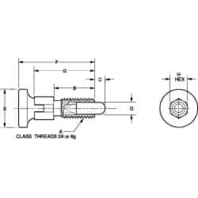 Vlier M6x1.0, 13mm Thread Length, 0.118 Max Plunger Diam, 0.11 Lb Init to 0.34 Lb Final End Force, Knob Handle Plunger Delrin Knob, 0.63 Body Length, 1/2 Length Under Head/Shoulder, 0.118 Plunger Projection SMPRT6P – 36803401