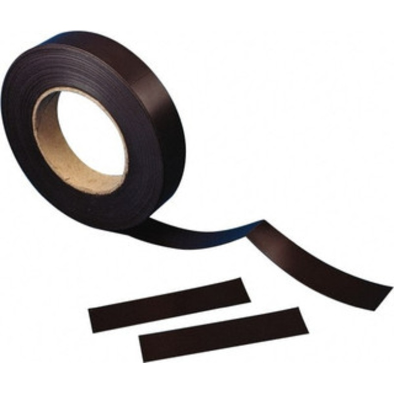 Aigner Label Holder 600 Long x 2 Wide x 0.03 Thick Flexible Magnetic Rectangular Strip 0.8 Lb Max Pull Force, Plain Back, Black MP200 – 61578910