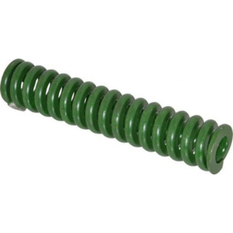 Associated Spring Raymond 1-1/4 Hole Diam, 5/8 Rod Diam, 6 Free Length, Green Die Spring 840 Lb Max Deflection, 1.5 Max Deflection, Extra Heavy Duty, Chromium Alloy Steel 106-624 – 07663826