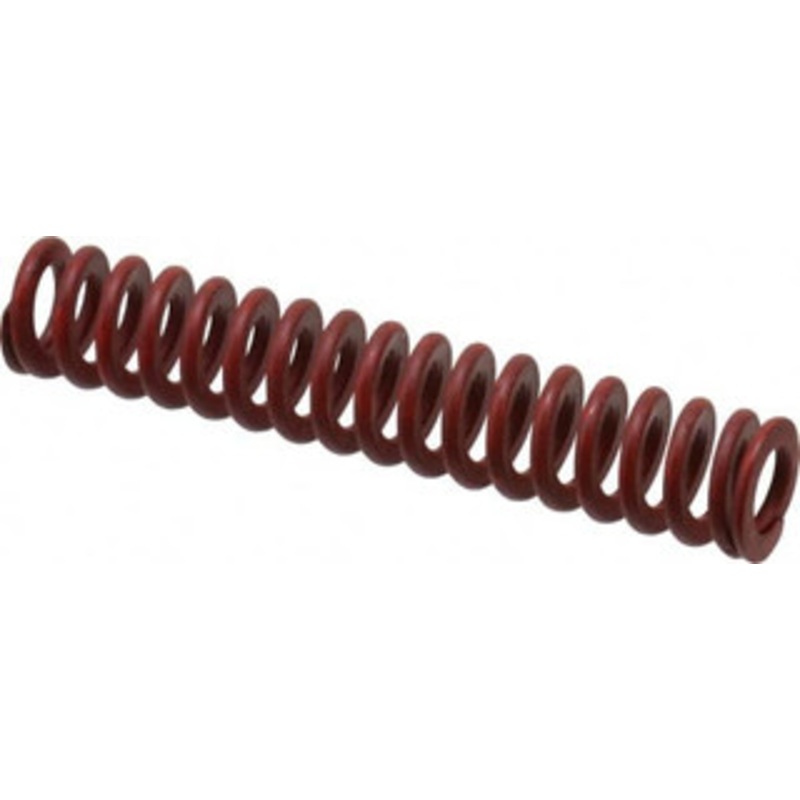Associated Spring Raymond 3/8 Hole Diam, 3/16 Rod Diam, 2 Free Length, Red Die Spring 37 Lb Max Deflection, 0.74 Max Deflection, Medium Heavy Duty, Chromium Alloy Steel 104-108 – 07661341