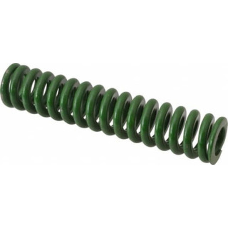 Associated Spring Raymond 5/8 Hole Diam, 11/32 Rod Diam, 3 Free Length, Green Die Spring 142.5 Lb Max Deflection, 0.75 Max Deflection, Extra Heavy Duty, Chromium Alloy Steel 106-312 – 07663479