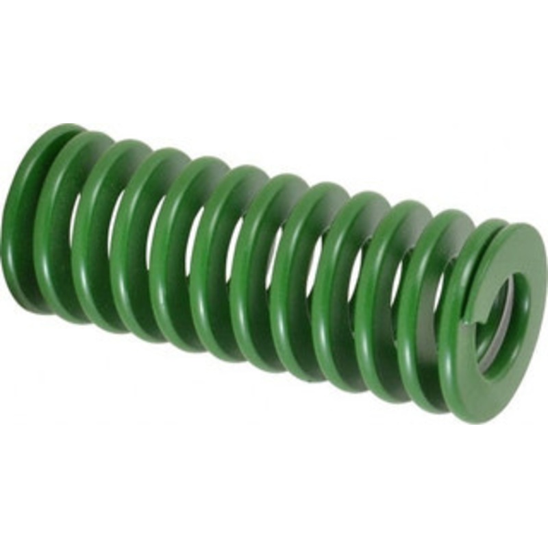 Associated Spring Raymond 50mm Hole Diam, 25mm Rod Diam, 5 Free Length, Green Die Spring 3621 N Max Deflection, 51mm Max Deflection, Light Duty, Chromium Alloy Steel 203-820 – 67899195