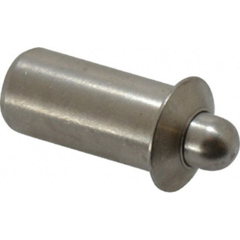 Vlier 0.786 Body Len x 3/8 Body Diam, 0.234 Plunger Diam, 2.5 Lb Init to 7 Lb Final End Force, 0.786 Len Under Flange, Stainless Steel Press Fit Spring Plunger 1/2 Flange Diam, 0.096 Flange Thickness, 0.882 Plunger Len SPFP57 – 65155566