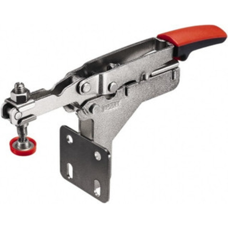 Bessey 450 Lb Holding Capacity, Horizontal Handle, Manual Hold Down Toggle Clamp U-Bar, Flanged Base, Carbon Steel STC-HA20 – 61726014