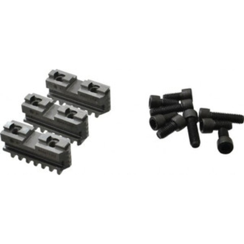 Bison 6 Max Chuck Diam Tongue & Groove Hard Lathe Chuck Master Jaws Steel, 0.4996 Groove Width, 0.7874 OAW x 2.559 OAL 7-885-306 – 08579104