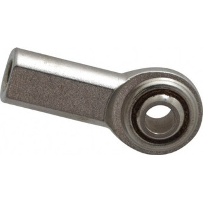 Made in USA 1/4 ID, 3/4 Max OD, 1,380 Lb Max Static Cap, Plain Female Spherical Rod End 1/4-28 RH, Stainless Steel with Stainless Steel Raceway SCF4T – 35398387