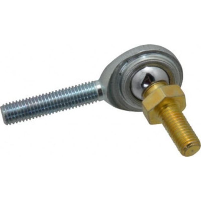 Made in USA 1/4 ID, 3/4 Max OD, 2,225 Lb Max Static Cap, Male Spherical Rod End with Stud 1/4-28 RH, Steel with Steel Raceway CM4Y – 35397751