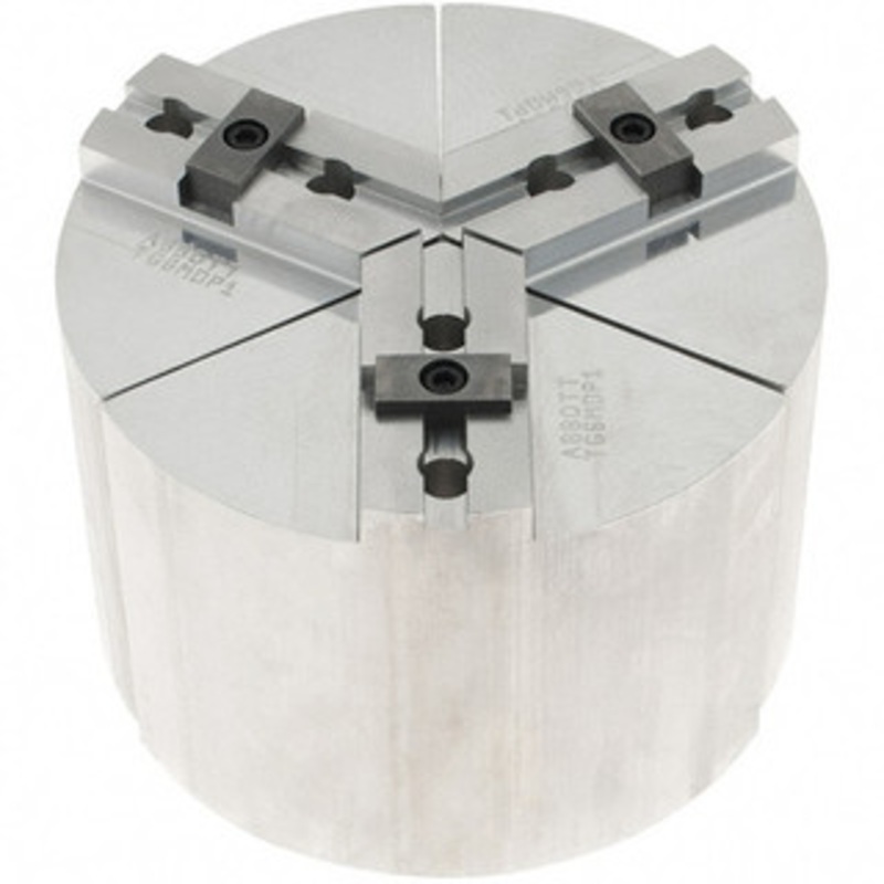Abbott Workholding 6 Max Chuck Capacity, Tongue & Groove Interface, Round Soft Lathe Chuck Jaw 3 Jaw, Aluminum, 38.1mm Btw Mount Hole Ctrs, 6 Wide, 4 High, 7.95mm Groove, 3/8 Fastener TG6MDP1 – 50485242