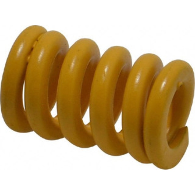 Associated Spring Raymond 16mm Hole Diam, 8mm Rod Diam, 1 Free Length, Yellow Die Spring 731.6 N Max Deflection, 6.2mm Max Deflection, Extra Strong, Chromium Alloy Steel 206-304 – 67901595