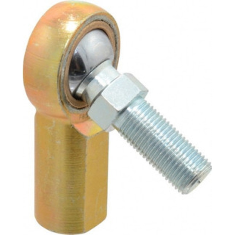 Made in USA 1/2 ID, 1-5/16 Max OD, 6,700 Lb Max Static Cap, Female Spherical Rod End with Stud 1/2-20 RH, Steel with Bronze Raceway F8SBY – 35398262