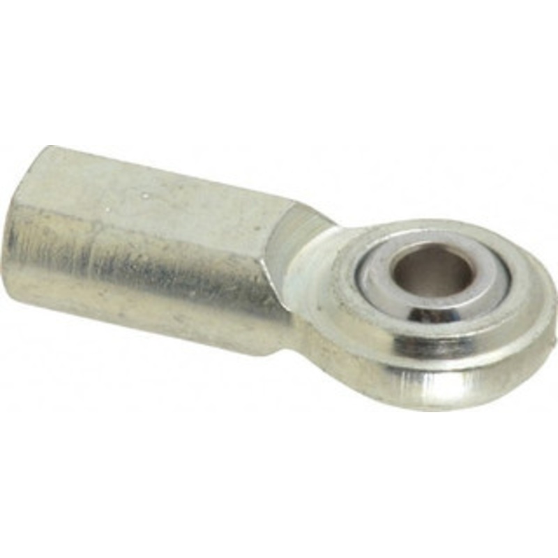 Made in USA 3/16 ID, 5/8 Max OD, 1,210 Lb Max Static Cap, Plain Female Spherical Rod End 10-32 RH, Steel with Steel Raceway CF3 – 35397744