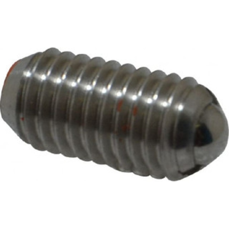 Vlier M8x1.25, 5mm Ball Diam, 16mm Body Length, 1.5mm Max Ball Reach, Threaded Ball Plunger Stainless Steel Body, Stainless Steel Ball, 9 Lb Initial End Force, 13.49 Lb Final End Force SBMH8 – 62122296