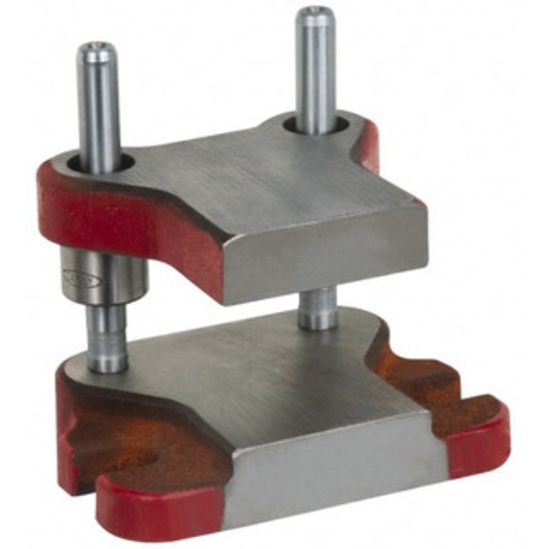 Anchor Danly 5 Guide Post Length, 15/16 Die Holder Thickness, 6-3/4 Radius, Kick Press Semi Steel Die Set 7-3/4 Overall Width x 5-5/16 Overall Depth 0604-GA1-B – 03225117