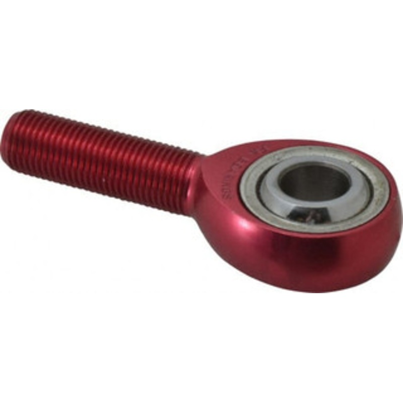 Made in USA 1/2 ID, 1-5/16 Max OD, 7,698 Lb Max Static Cap, Plain Male Spherical Rod End 1/2-20 RH, Aluminum Housing with Steel Raceway ALJM8T – 35398874