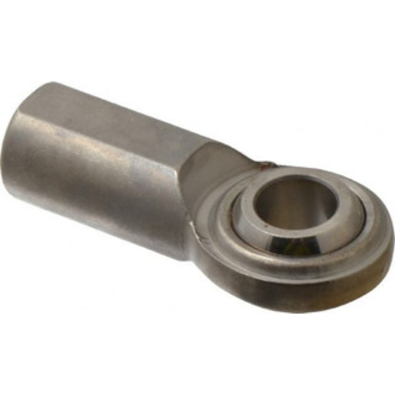 Made in USA 5/8 ID, 1-1/2 Max OD, 5,870 Lb Max Static Cap, Plain Female Spherical Rod End 5/8-18 RH, Stainless Steel with Stainless Steel Raceway SCF10T – 35398437