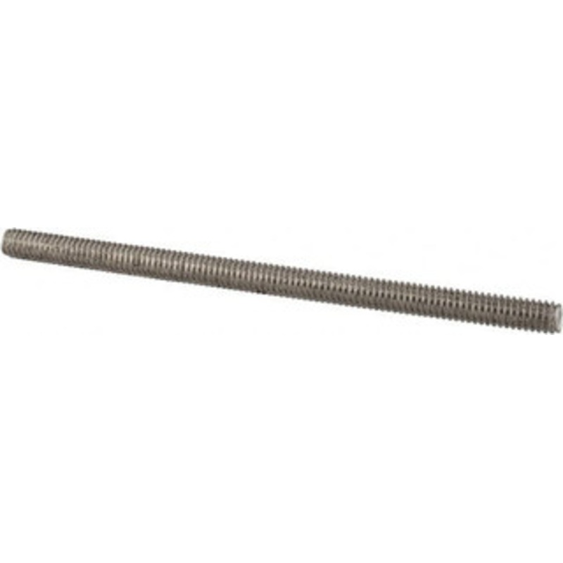 Value Collection #8-32 3 OAL Fully Threaded Stud Stainless Steel, Plain Finish 407-1037 – 07166887