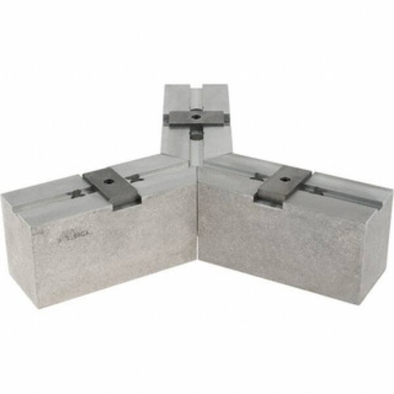 Abbott Workholding Tongue & Groove Attachment, Square Soft Lathe Chuck Jaw 3 Jaws, Aluminum, 2-1/8 Btw Mount Hole Ctrs, 6-1/2 Long x 2-1/2 Wide x 3 High, 0.4724 Groove, 0.4724 & 12mm Fastener MTG16MDA – 66152877