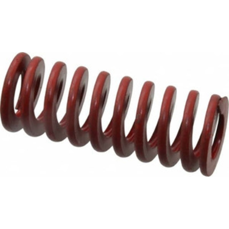 Associated Spring Raymond 1 Hole Diam, 1/2 Rod Diam, 2-1/2 Free Length, Red Die Spring 286.8 Lb Max Deflection, 0.93 Max Deflection, Medium Heavy Duty, Chromium Alloy Steel 104-510 – 07661762