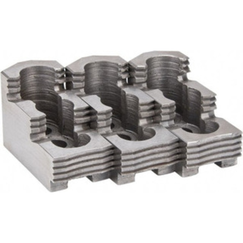 Atlas Workholding 6 Max Chuck Diam 1.5mm x 60 Serrated Hard Lathe Chuck Top Jaws Hard Steel, 1.18 OAW x 2.56 OAL x 1.38 OAH 8130-17624 – 85029031