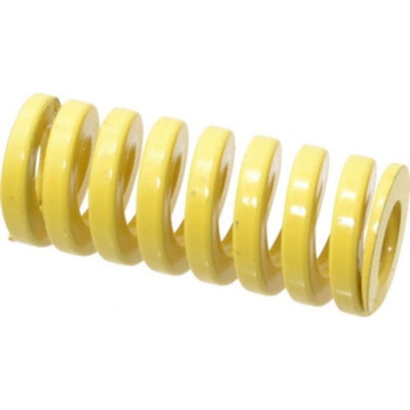 Danly 1-1/4 Hole Diam, 5/8 Rod Diam, 3 Free Length, Yellow Die Spring 123 Lb Max Deflection, 0.75 Max Deflection, Extra Heavy Duty, Chromium Vanadium Steel 9-2012-36 – 76017052