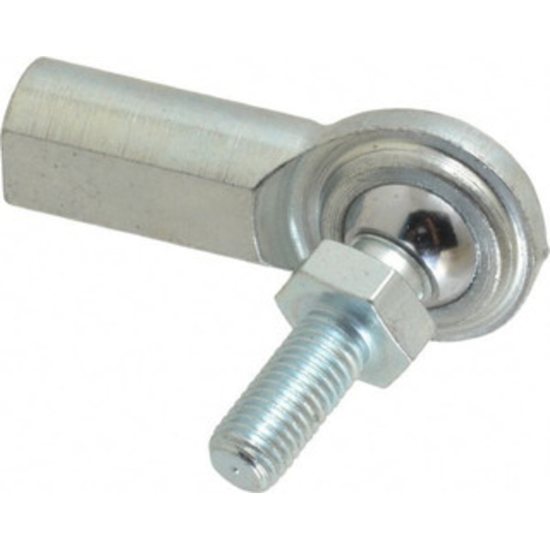 Made in USA 1/4 ID, 3/4 Max OD, 2,225 Lb Max Static Cap, Female Spherical Rod End with Stud 1/4-28 RH, Steel with Steel Raceway CF4Y – 35397900
