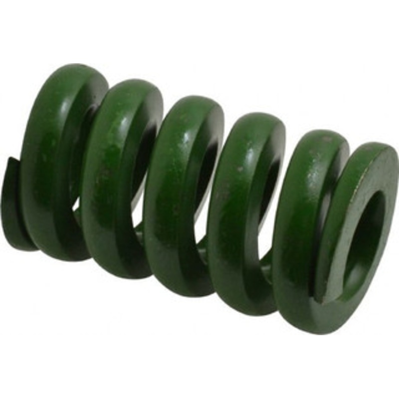 Associated Spring Raymond 1-1/2 Hole Diam, 3/4 Rod Diam, 2-1/2 Free Length, Green Die Spring 1840 Lb Max Deflection, 0.63 Max Deflection, Extra Heavy Duty, Chromium Alloy Steel 106-710 – 07663875