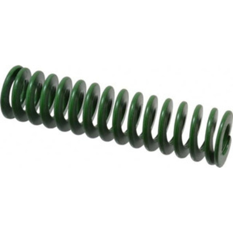 Associated Spring Raymond 32mm Hole Diam, 16mm Rod Diam, 5 Free Length, Green Die Spring 1275 N Max Deflection, 51mm Max Deflection, Light Duty, Chromium Alloy Steel 203-620 – 67898940