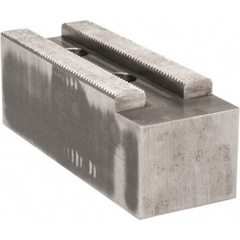 Atlas Workholding 1.5mm x 60 Serrated Attachment, Square Soft Lathe Chuck Jaw Steel, 2.362 Btw Mount Hole Ctrs, 7 Long x 2-1/2 Wide x 2-1/2 High, 0.984 Groove, M20mm Fastener 8140-50525 – 85029023
