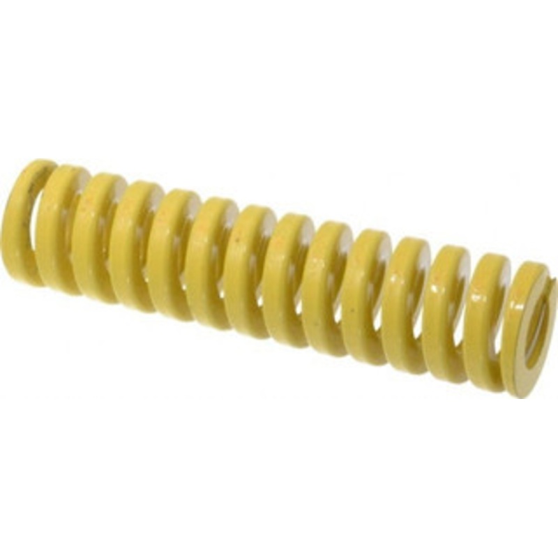 Danly 1-1/2 Hole Diam, 3/4 Rod Diam, 6 Free Length, Yellow Die Spring 88.7 Lb Max Deflection, 1.5 Max Deflection, Extra Heavy Duty, Chromium Vanadium Steel 9-2424-36 – 76017292