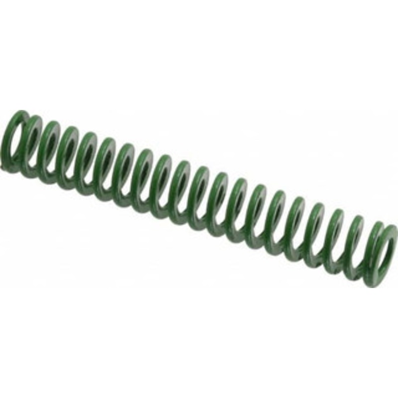 Danly 1/2 Hole Diam, 9/32 Rod Diam, 3 Free Length, Green Die Spring 3.58 Lb Max Deflection, 1.2 Max Deflection, Light Duty, Chromium Vanadium Steel 9-0812-11 – 76010271
