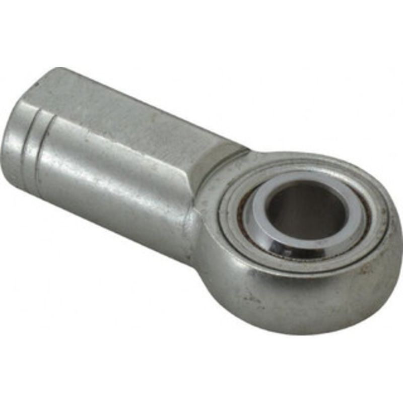 Made in USA 1/2 ID, 1-5/16 Max OD, 15,340 Lb Max Static Cap, Plain Female Spherical Rod End 1/2-20 RH, Alloy Steel with Steel Raceway JFX8T – 35398700