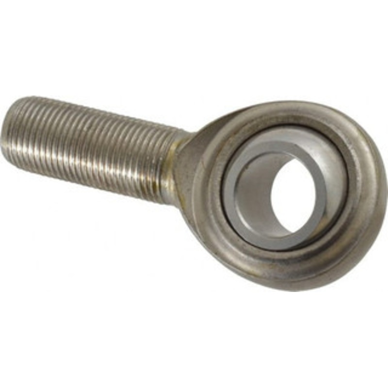 Made in USA 3/4 ID, 1-3/4 Max OD, 7,512 Lb Max Static Cap, Plain Male Spherical Rod End 3/4-16 RH, Stainless Steel with Stainless Steel Raceway SCM12T – 35398361