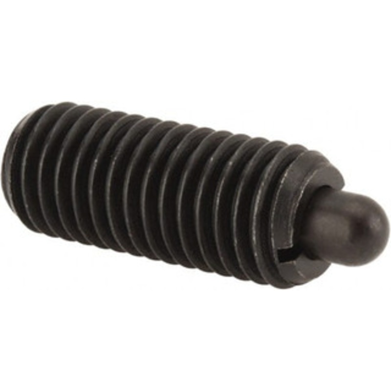 Vlier 5/8-11, 1-1/2 Thread Length, 5/16 Plunger Projection, Steel Threaded Spring Plunger 0.308 – 0.31 Max Plunger Diam, 1-1/2 Plunger Length, 10.5 Lb Init End Force, 25.5 Lb Final End Force S62N – 62117007