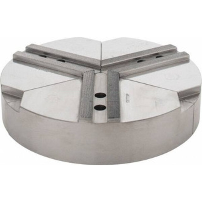 Abbott Workholding 10 & Up Chuck Capacity, 1.5mm x 60 Serrated Attachment, Round Soft Lathe Chuck Jaw 3 Jaws, Steel, 1.1811 Btw Mount Hole Ctrs, 10 Wide x 2 High, 0.6299 Groove, 0.4724 & 12mm Fastener STKTT10P – 06948665